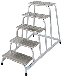 KRAUSE lfa058 Plattform, Trittleiter, 5 Stufen, 1 m Höhe