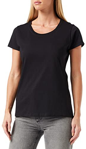 Fruit of the Loom Women's Original T. T-Shirt, Black, 12 (Manufacturer Size:Medium)