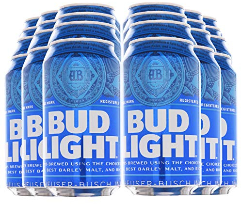 BUD LIGHT® - Dosenbier 24 x 355ml amerikanisches Bier, American Beer | Das NO.1 aus den USA als Original Importware, inkl. 6,00 € DPG Pfand
