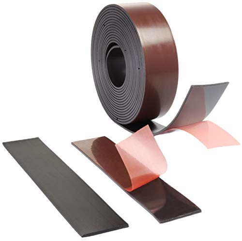 Klebeshop24 MAGNETBAND SELBSTKLEBEND | Abmessungen wählbar / 25 x 1,5 mm, 5 m (aus Teilstücken)