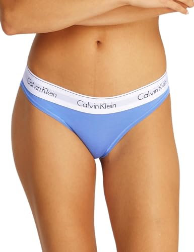 Calvin Klein Bikini 0000F3787E Culotte, Opaque, Blue (Glacier), S Femme