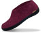 GLERUPS Indoor Outdoor Hausschuhe Herren & Damen mit Gummisohle (Cranberry) | Unisex Wolle Hausschuhe