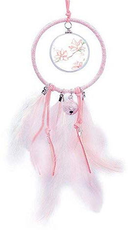 Beauty Gift Wasserfarben-Traumfänger, Pfirsichbaum, Blätter, Blume, kleine Glocke, Schlafzimmer-Dekoration