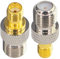 Boobrie F Buchse auf SMA Buchse Adapter 2 Stück F zu SMA Buchse SMA zu F Buchse Verbinder DAB Antenne Adapter Koaxialstecker HF Koaxial Koaxial-Adapter für Antennen Wireless LAN-Geräte Koaxialkabel