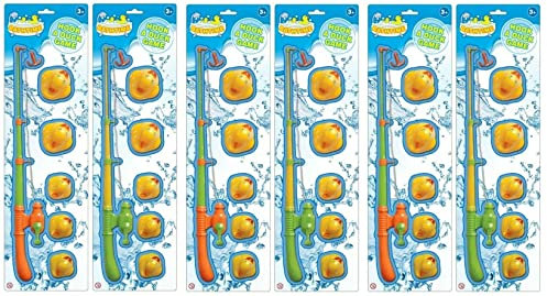 YSAMAX 6x Duck Hook Game for Kids,Duck Style Bath Toys, Duck Toys Summer Garden Pool Toy Rod Set, Lawn Games for Bithrday Gift