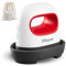 Mini Heat Press Machine, 4.17 x 2.44 Portable Heat Press Small Transfer Press for T-Shirts, Shoes, Hats, Bags and Small HTV Vinyl Projects with Storage Bag and Spray Bottle(Red)