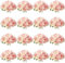 Jexine Künstliche Rosen, Blumenstrauß, Seide, realistische Blumen, Massenaufsätze, DIY, Braut, künstliche Rosen für Zuhause, Braut, Hochzeit, Party, Dekorationen (Rosa und Weiß), 240 Stück