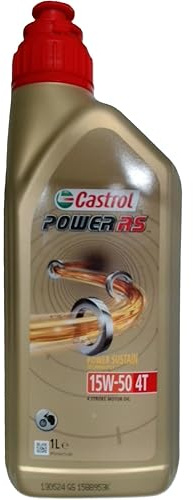CASTROL Motoröl 15W-50 Power RS 4T Teilsynthetiköl Motor Öl API SN 1L