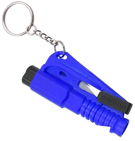 Mayfield Car Escape Tool Keyring – Blue, Seat Belt Cutter, Window Breaker, Emergency, Small, Lightweight, Compact, Keychain……