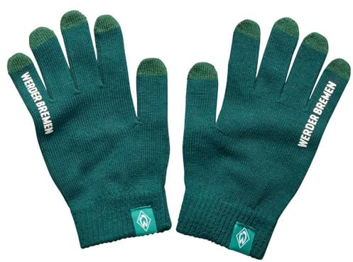 Werder Bremen SV Smartphonehandschuh grün Strickhandschuhe unisex Größe S