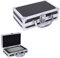 LIKEUDO Aluminium-Werkzeugkoffer mit gepolstertem Schaumstoff-Reisekoffer (S 18 x 11 x 5,5 cm)