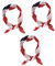 Holibanna 9 Pièces Foulard Imprimé Écharpe Des Etats-unis Écharpe Drapeau Américain Foulard Extérieur Foulard Drapeau Américain Bandeau Imprimé -tête Imprimé Mode États-unis