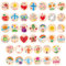600 Stück Christliche Aufkleber Kinder, 2,5cm Runde Jesus Aufkleber Inspirierende Christliche Religiöse Aufkleber Katholische Bibel Aufkleber für Kunst Handwerk Osterdekoration (Zeichenstil)