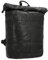Gusti Rolltop Leder - Joy Damen und Herren Kurierrucksack Rucksack Lederrucksack Vintage Cityrucksack Outdoorrucksack Laptoptasche Unirucksack Wanderrucksack Schwarz Leder