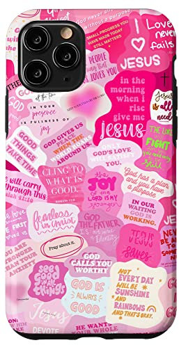 iPhone 11 Pro Christian Bible Verses Positive Quotes Aesthetic Phone Case
