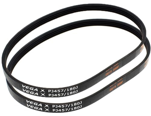 2 Courroies Haute Résistance PJ457/180J 4 Stries Pour Tondeuses Compatible RYOBI SKIL