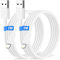 Cable iPhone 2M 2Pack, Cable Cargador Original iPhone Carga Rapida [Apple MFi Certificado], Cable iPhone USB Lightning Cable Carga Rapida Cable para iPhone 14/13/12/11 Pro Max/XS/8/7/6/5/SE, iPad