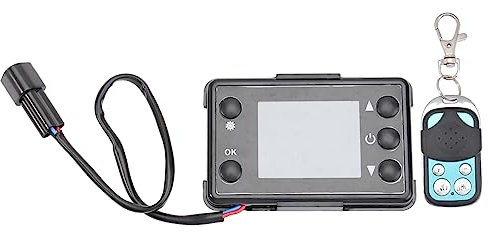 PAMINGONO Auto Heizlüfter Steuerung Lcd Display Mit Tasten Kompatibel Für Kfz Standheizung Und Parkheizung Kompakt Tragbar Mit Zeitschaltuhrfunktion Einfache Installation