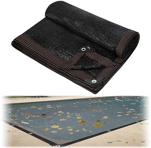 5x10m/6x12m Copertura per foglie rettangolari per piscina - Maglia fine Schermo per piscina Rete per laghetto per piscina | Copertura invernale per piscina Rete di sicurezza per piscina fuori terra |