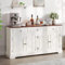 Dripex Küchenschrank Buffetschrank 160cm, Sideboard mit 3 Schubladen und 2 Schränke, Vorratsschrank Allzweckschrank für Badezimmer Esszimmer Wohnzimmer