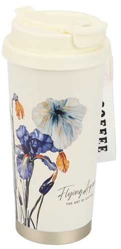 FLYING APSARAS 18 oz Stainless Steel Vacuum Insulated Tumbler - Coffee Travel Mug Spill Proof with Lid - Thermos Cup for Keep Hot/Ice Coffee,Tea and Beer (FA-778-8)