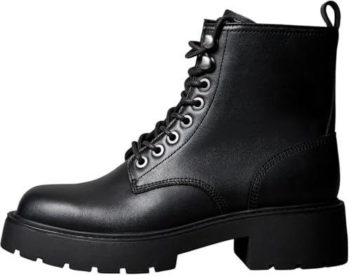 Calvin Klein Donna Stivali Mezza Gamba Chunky Lace Up con Zip