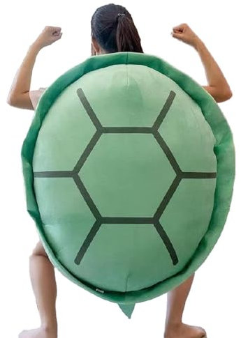 Turtle Shell Wearable Pillow - Plüschschildschalenkissen für Erwachsene, weiche und gemütliche tragbare Schlafkissen, Spaß und einzigartiges Geschenk für Nickerchen, Reisen, Kostüme, Zuhause und