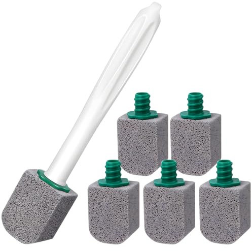 Piedra Pomez para Limpieza WC 5 Piezas Piedra Limpiadora WC Piedra Limpieza con Mango Piedra Pómez Cepillo Limpiador para Baños, Inodoros, Cocinas, Piscinas Manchas Profundas