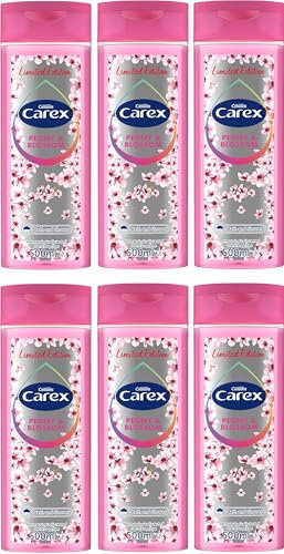 6x Cussons Carex Peony & Blossom Bath And Shower Gel 500ml