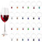 24PCS Wine Glass Charms, 24 Styles Glass Markers Wine Charms for Stem Glasses Wedding Reception Christmas Wining Tasting Party Gifts Favor Decorations Summer Beach Themed drinking buddies