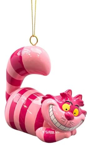 Baumschmuck Cheshire Cat Grinsekatze aus Alice im Wunderland - Weihnachtsanhänger für Disney Fans, Baumkugel, Weihnachtsdeko