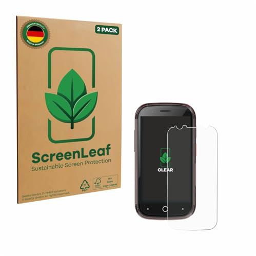 ScreenLeaf Schutzfolie für Unihertz Jelly Star | 2 Stück Transparenter Displayschutz Made in Germany Klare Displayschutz-Folie Kratzfest