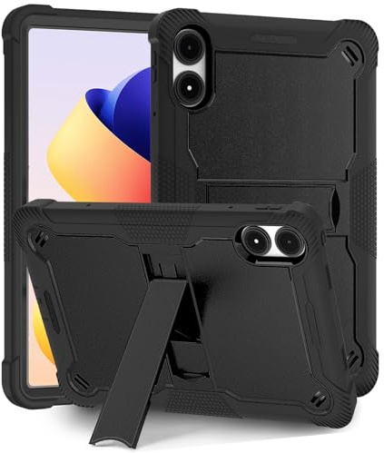 Vakarey Funda para Xiaomi Redmi Pad 2 Pro Niños Antigolpes,Funda Tablet para Redmi Pad Pro 5G 12.1 Pulgadas,Negro