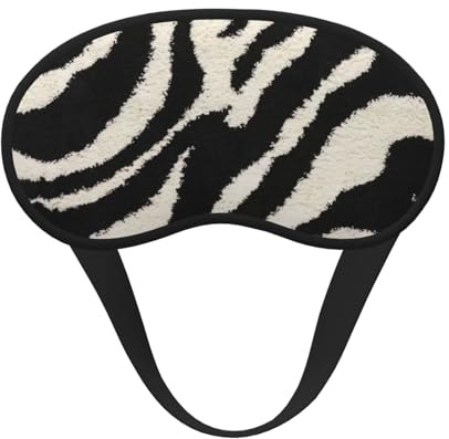 Augenmaske für Erwachsene, Kinder, Zebra-Muster, für Reisen, Zuhause, Hotel, Flugzeug, Camping, Einschlafhilfe