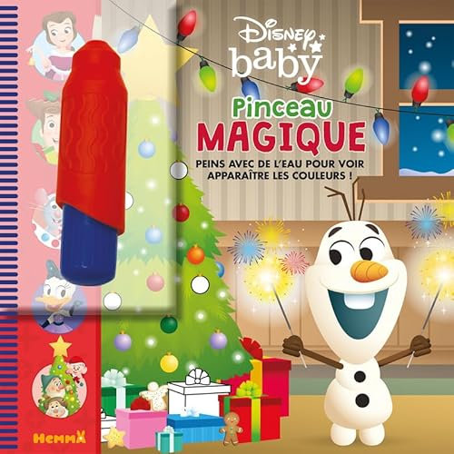Disney Baby – Pinceau magique – Livre avec pinceau magique – Peinture propre - Dès 3 ans