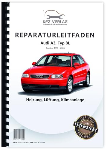 Audi A3 Typ 8L 1996-2006 Heizung Belüftung Klimaanlage Reparaturanleitung