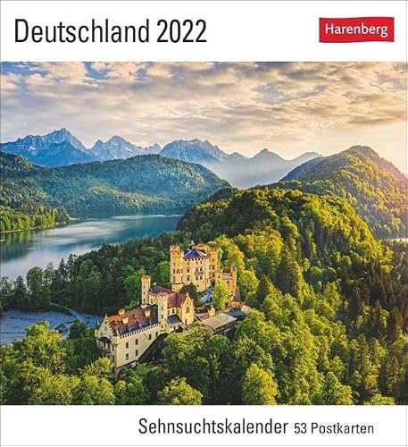 Deutschland Kalender 2022: Sehnsuchtskalender, 53 Postkarten