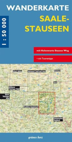 Wanderkarte Saalestauseen: Mit Orlasenke, Plothener Teiche, Südlicher Rennsteig. Mit Hohenwarte-Stausee-Weg. Maßstab 1:50.000. (Wanderkarten 1:50.000)