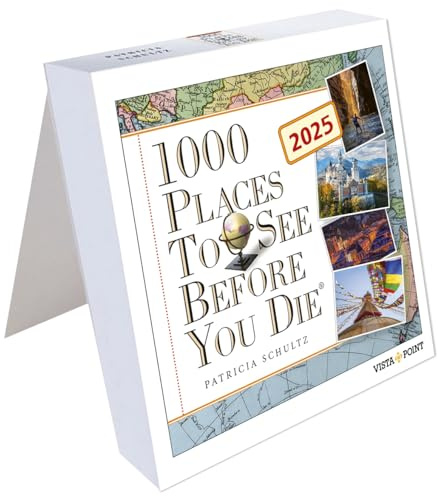 1000 Places to see before you die Kalender 2025 – In 365 Tagen um die Welt reisen: Tages-Abreißkalender mit 300 Reisetipps und faszinierenden Fotos. Kalender zum Aufstellen oder Aufhängen.