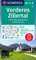 KOMPASS Wanderkarte 28 Vorderes Zillertal 1:50.000: markierte Wanderwege, Hütten, Radrouten