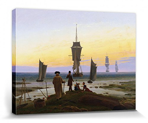 1art1 Caspar David Friedrich Poster Die Lebensstufen, 1835 Bilder Leinwand-Bild Auf Keilrahmen | XXL-Wandbild Poster Kunstdruck Als Leinwandbild 40x30 cm