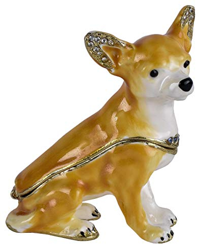 Tierische Pillendose Hundefigur Chiwawa Schmuckdose Box Schatulle Hund cl223 Palazzo Exklusiv