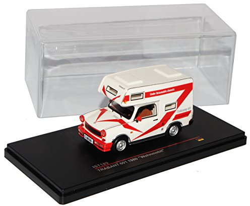 Ixo Trabant 601 1980 Wohnmobil Linder Reisemobile Chemnitz Camping Weiss 189 1/43 Modell Auto