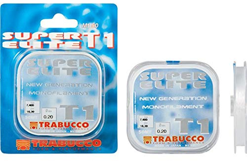 Trabucco Angelschnur T1 Tournament Super Elite 0.14 mm 50 m Fluorine Meer Spinning Surfcasting Bolo