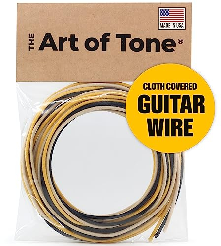 Gavitt Cable Interno Guitarra Bajo Eléctrico 30 Pies 9.14 Metros (10 Pies 3.05 Metros de Amarillo Blanco y Negro)