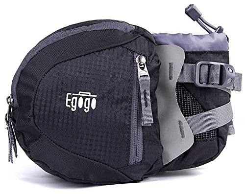 EGOGO Voyage Sport Taille Pack Fanny Pack Sac Banane Sac de randonnée avec Porte-Bouteille S2209 (Noir)