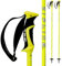 Skistöcke Graphit Carbon Composite – Zipline Blurr 16.0 – Offizieller Lieferant des US-Ski-Teams (Screaming Yellow, 102 cm)