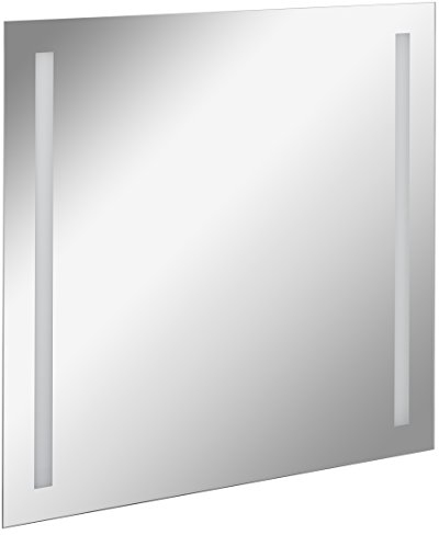 FACKELMANN LED Spiegel linear Mirrors/Wandspiegel mit LED-Beleuchtung/Maße (B x H x T): ca. 80 x 75 x 2 cm/hochwertiger Badspiegel/moderner Badezimmerspiegel/Breite 80 cm