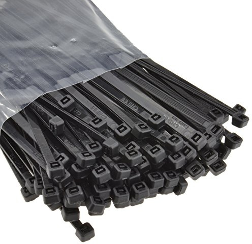 kenable Black Cable Ties 120mm x 3.5mm Nylon 66 Self-Locking Wire Organisers UL Approved 100 Pack