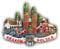 Krakow Poland 3D Landmark Refrigerator Magnet Tourist Souvenirs Stickers,Home & Kitchen Decoration Poland Fridge Magnet From China